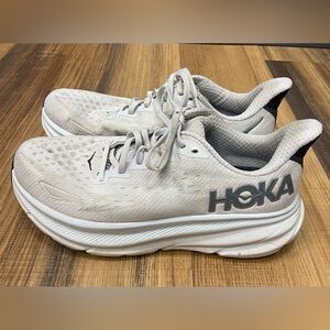 Hoka Clifton 9 Men's Size 9D Medium Width Running Shoes Nimbus Cloud Steel